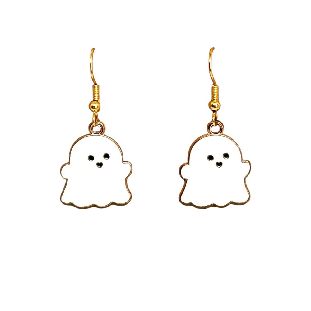 Halloween Enamel Ghost Earrings #2015